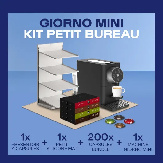 Professionnel – Machine à Café GIORNO Mini & Capsules Cafés