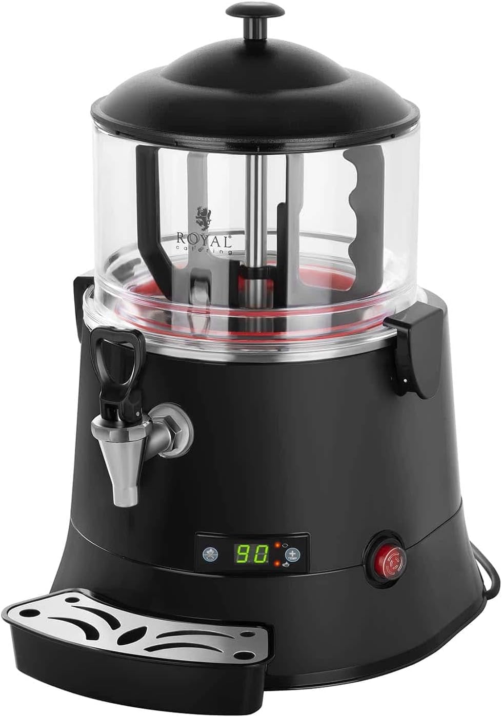Distributeur À Chocolat Chaud Chocolatière Percolateur RCSS-5 ECO (5 L, 440 W, 30-90 °C, Sans BPA, Affichage LED) 5 litres