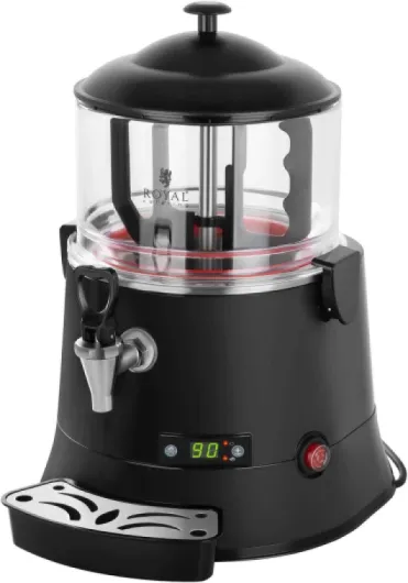 Distributeur À Chocolat Chaud Chocolatière Percolateur RCSS-5 ECO (5 L, 440 W, 30-90 °C, Sans BPA, Affichage LED) 5 litres