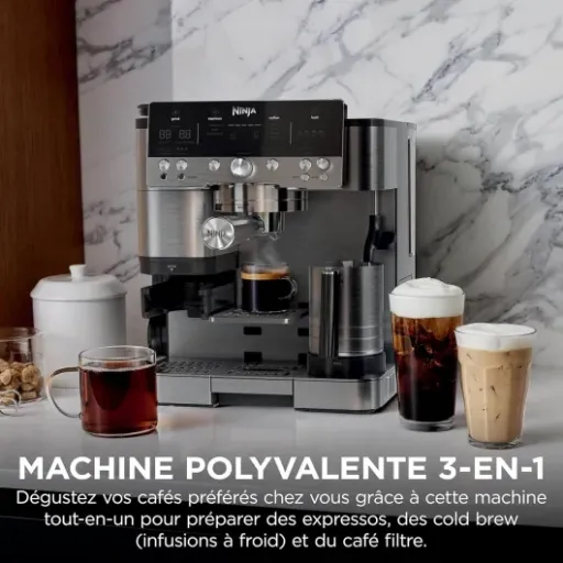 Avis Ninja Luxe Premier ES601EU : la machine à café 3-en-1 pour jouer les baristas à la maison