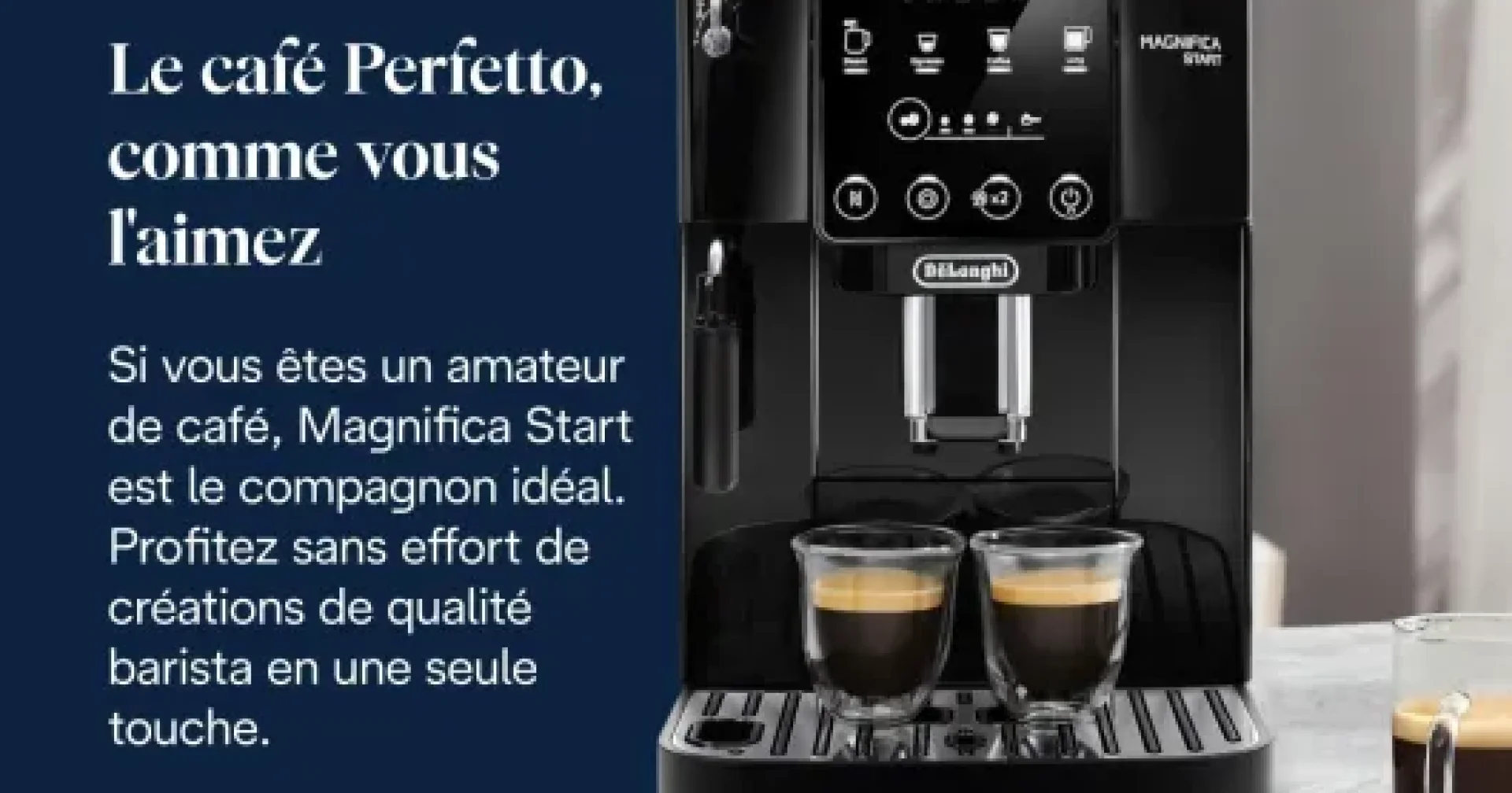 Avis De’Longhi Magnifica Start ECAM222.20.B : la machine à grains simple et réglable pour quitter les capsules