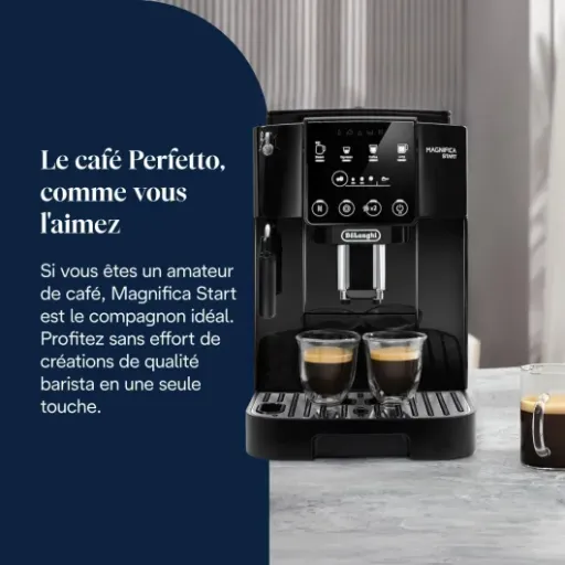 Avis De’Longhi Magnifica Start ECAM222.20.B : la machine à grains simple et réglable pour quitter les capsules