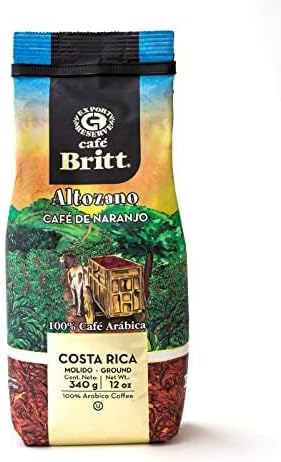 Café Britt Costa Rica Altozano Gourmet Coffee de Naranjo Café moulu 12 oz (340 g)
