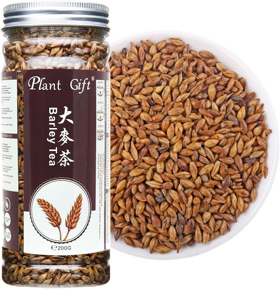 Plant Gift Barley 200G/oz 大麦茶 Roasted Barley Tea, Thé d'orge grillé, thé Muji, décaféiné, sans sucre, aide à la digestion