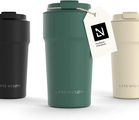 Thermo Coffee Mug-to-go 500ml - Tasse de voyage 0.5 litre avec isolation - Tasse thermique étanche en acier inoxydable pour le café et le thé (Pine Green, 500ml) 500 ml Pine Green
