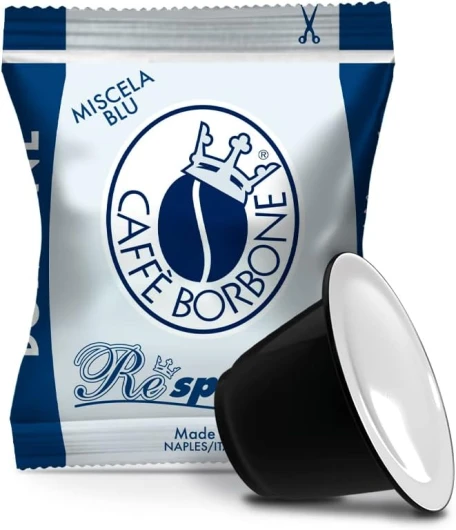 Respresso, Mélange Bleu - 100 Capsules - Compatibles avec les machines à café à usage domestique Nespresso*