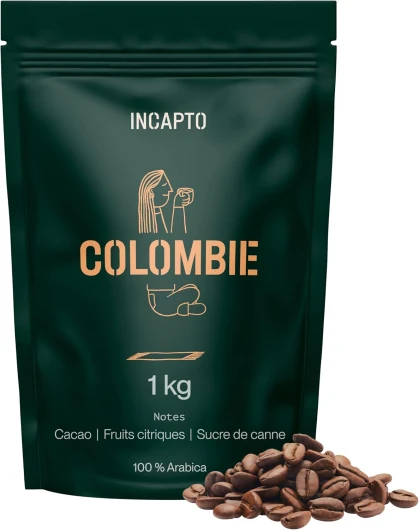 Café en Grain de Spécialité 1kg - Origine Colombie - 100% Arabica - Café de Spécialité 84 points SCA - Torréfaction Naturelle et Artisanale - Ferme Huila, Cadefihuila