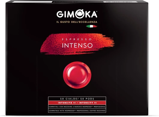 Mélange Intenso intensité 11/11, 50 capsules compatibles pour les machines à café Nespresso* Professional Business Zenius et Gemini - Produit en Italie