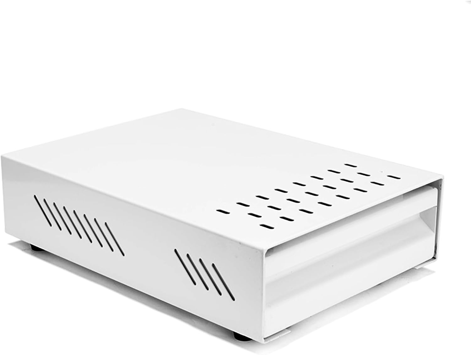 Boîte à Café de Tiroir Récipient de Marc de Café en Acier Inoxydable Heurtoir à Café à Expresso avec Tiroir (Blanc)