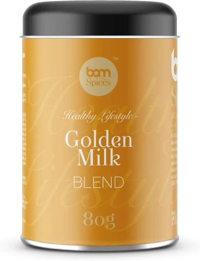 BAM Golden Milk, mélange d'épices en poudre pour lait doré, donne 25 à 30 tasses, 80 g