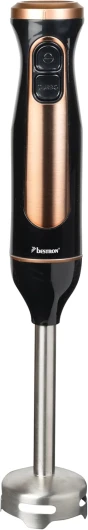Mixeur plongeant, Mixer plongeur avec 2 niveaux de vitesse et une poignée ergonomique, incluant une fonction turbo à plus de 14.000 tr/min, tige amovible, couleur: Noir/Rame Cuivre/Noir