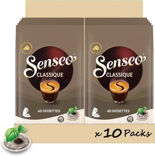 Senseo Café 400 Dosettes Classique (lot de 10 x 40) SENSEO Classique 40 unité (Lot de 10)