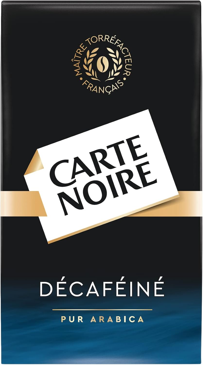 Café Moulu Carte Noire Décaféiné - Café Moulu Arabica - Goût Unique & Profond - Paquet de 250 g - Fabriqué en France