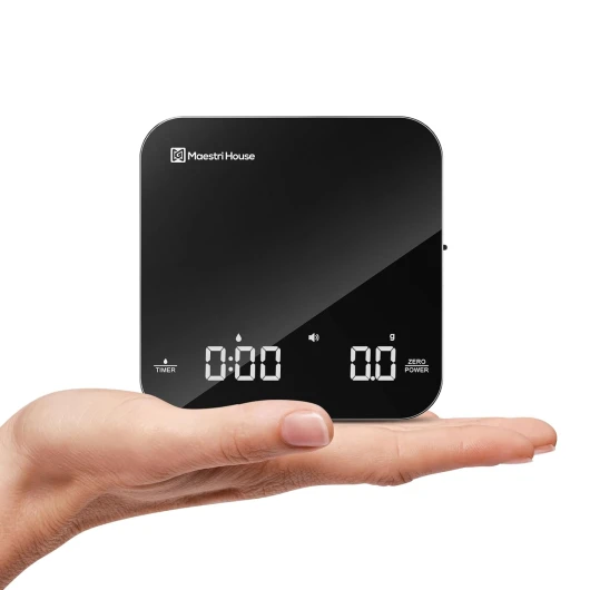 Balance à Café Rechargeable Avec Minuterie - Espresso Scale 2kg/0.1g Précise Pour Café Versé - Numérique Portable Avec Minuterie Automatique Black&Sliver