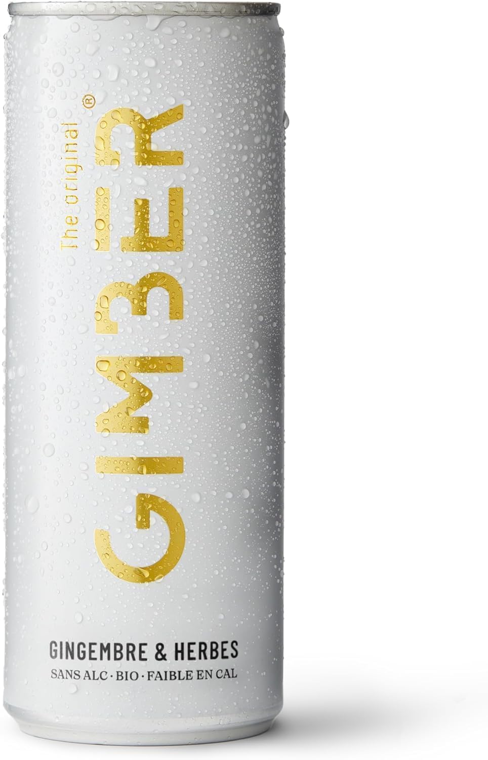 Organic Ginger Drink - Concentré de gingembre mélangé à de l'eau pétillante - Ingrédients biologiques et naturels - Peu calorique et rafraîchissant - Palette de 12 canettes de 250ml - 3 Litres Original 1 unité (Lot de 12)