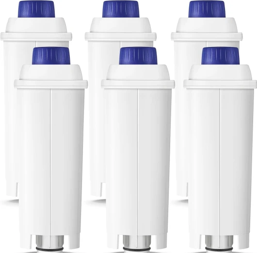Molifal 6 pièces Filtre de remplacement pour De'Longhi DLSC002, SER3017, 5513292811 - Compatible avec Dinamica, Magnifica S, Eletta Explorer, ETAM, EPAM et ECAM
