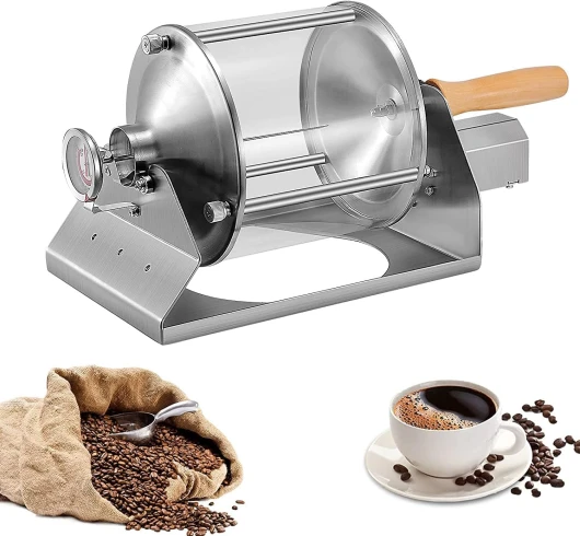 CACACOO Machine à torréfier le café Machine à torréfier les grains de café Machine à torréfier les noix pour les cafés ou la maison Capacité de 500 grammes