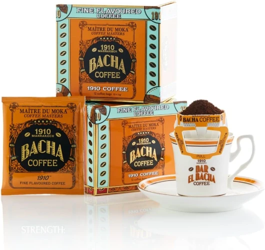1910 Arômes Délicats, Grains 100% Arabica, Torréfaction Medium, x12 sachets de café individuels avec filtre 1910 1 g (Lot de 12)