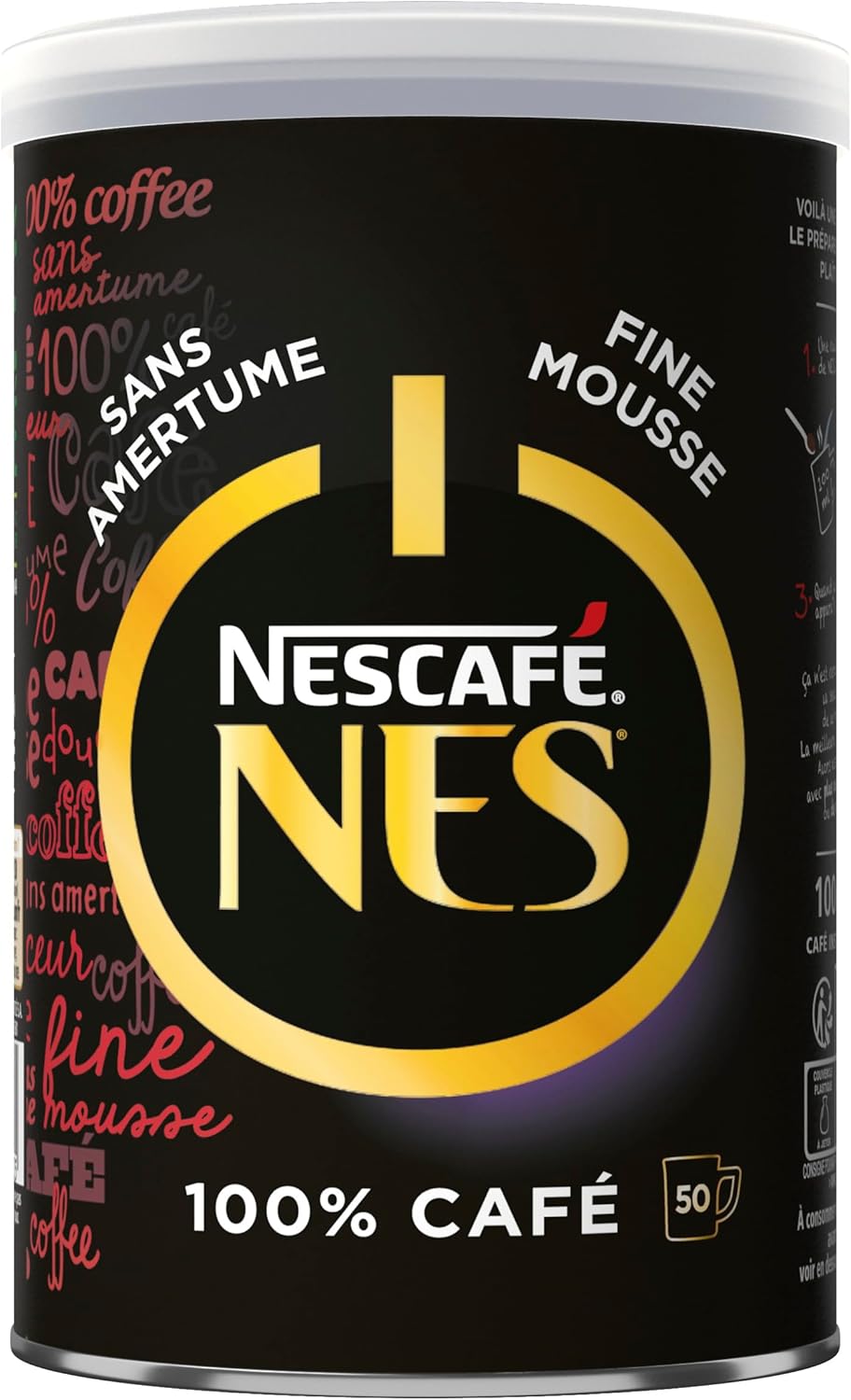 Nescafé NES, Café Soluble, Boîte de 100g 100 g (Lot de 1) Unique