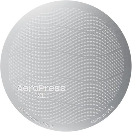 AeroPress Filtre Réutilisable en Acier Inoxydable XL – Filtre Métallique Premium en Acier 316 pour Cafetière AeroPress XL – Lavable, Écologique, 1 Pack, 1 Filtre
