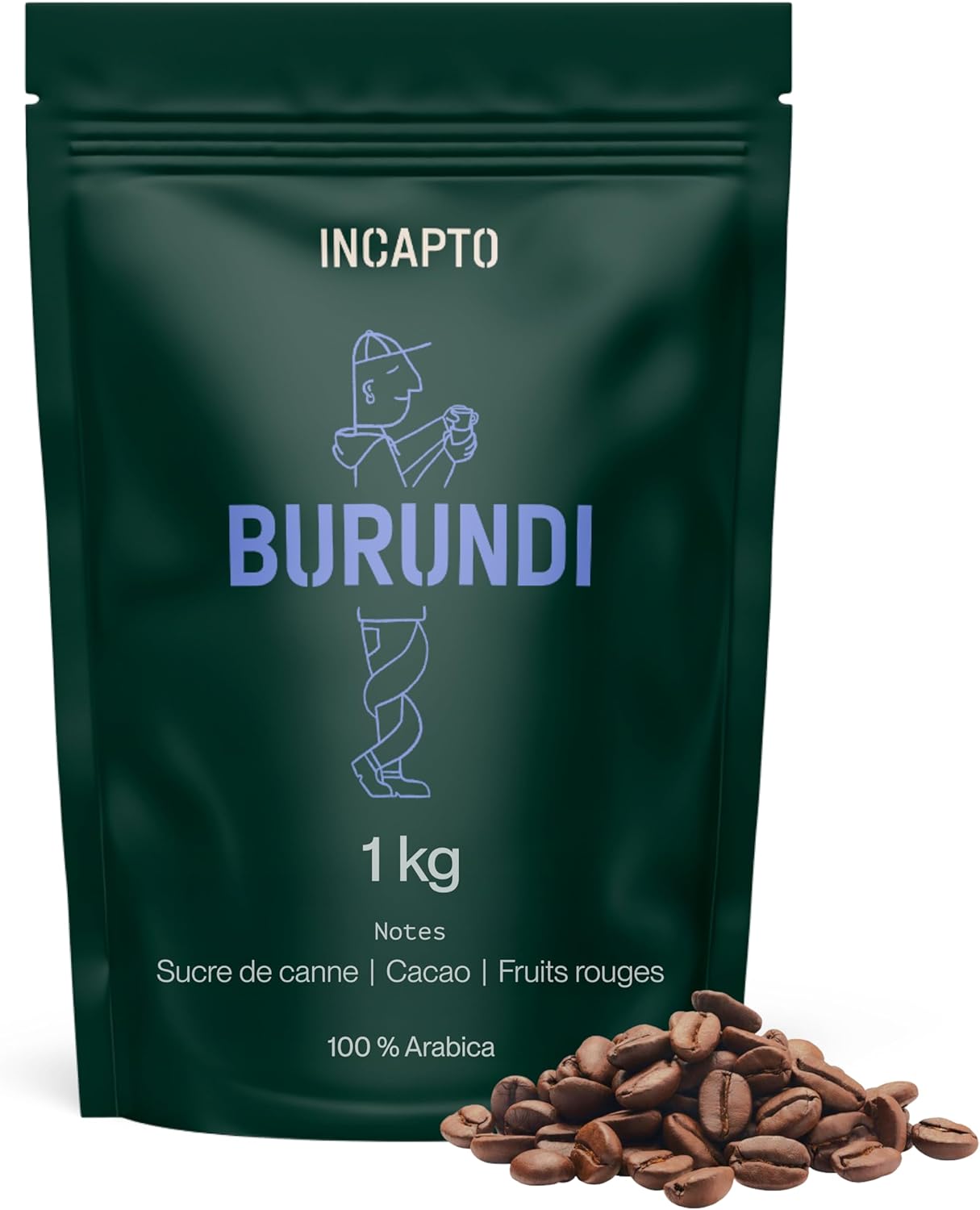 Café en Grain de Spécialité 1kg - Origine Burundi - 100% Arabica - Café de Spécialité 87,75 points SCA - Torréfaction Naturelle et Artisanale - Ferme Buhinyuza, Nyagishiru Burundi 1 kg (Lot de 1)