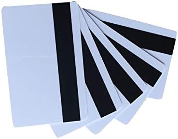 10pcs Vierge en PVC Blanc HICO 1-3 Bande magnétique Carte Carte de Crédit en Plastique 30 mil Carte Magnétique avec Carte Imprimable pour imprimante