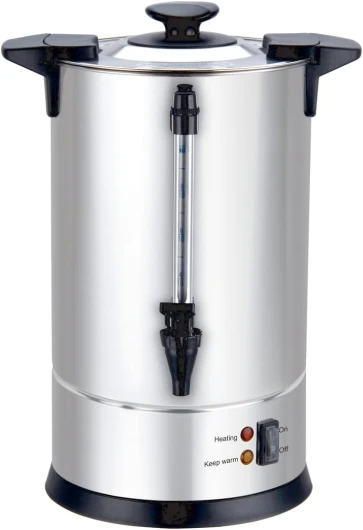 LOUIS TELLIER - Percolateur à café professionnel - Capacité 6,3 L - 50 tasses - INOX - Filtre en inox - Robinet anti-gouttes
