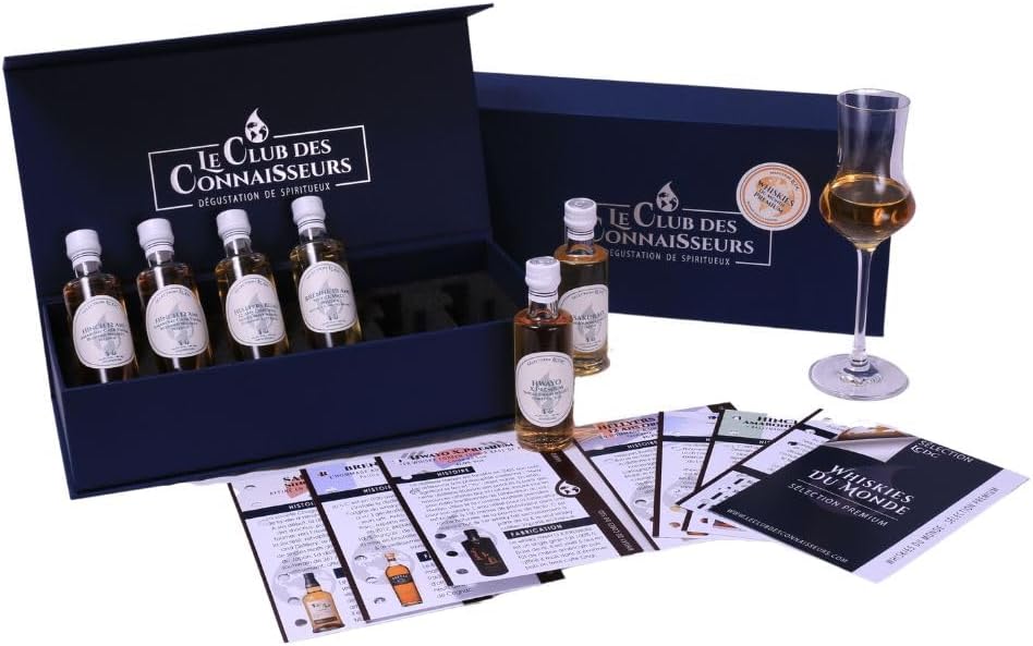 Coffret Dégustation Whisky Du Monde Premium 6 x 40ml - En Solo Ou En Duo - Whisky Single Malt, Blended, Cask Finish, Irish Whiskey