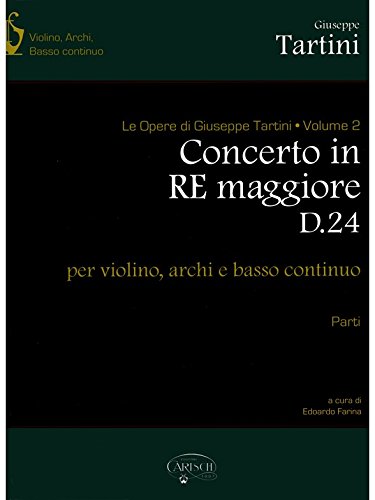 Tartini volume 02 conc d maj d24 pts livre sur la musique