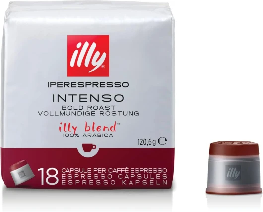 , Café en Capsules Iperespresso Intenso, Profond et Corsé - 100% Arabica - 6 Boîtes de 18 capsules(723.6gms)