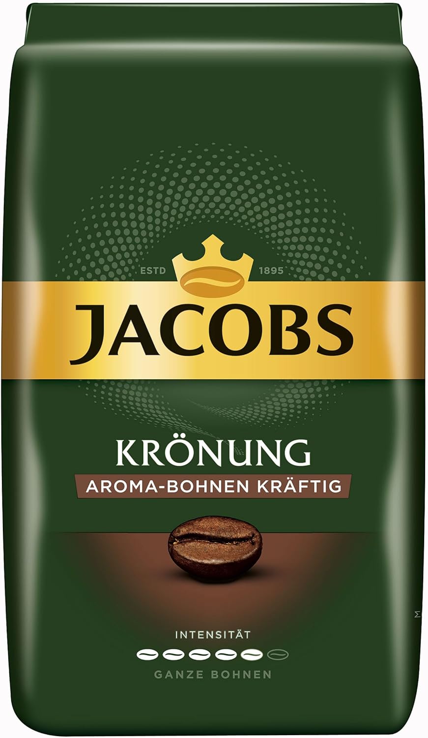 Jacobs Krönung Aroma haricots puissants, grains de café, café, 500 g