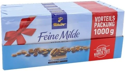 Tchibo - Feine Milde Ground Coffee Action Package - 4x 1 kg