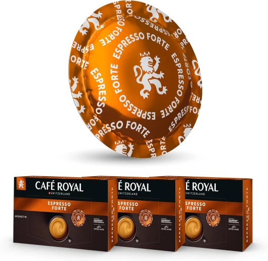 Café en Dosettes - Café Royal Pro - 3 x 50 - Compatibles avec les Machines à café Nespresso®* Professional - Saveur Espresso Forte Espresso Forte 50 unité (Lot de 3)