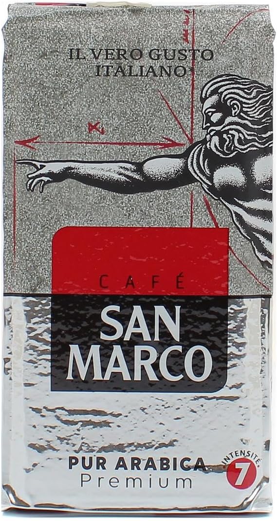 SAN MARCO - San Marco Café Moulu Pur Arabica, 250G - 250G - Lot De 3 - Vendu Par Lot