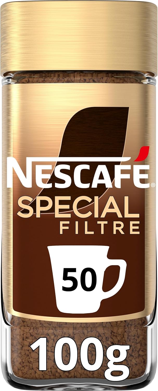 Nescafé Granulée SPECIAL FILTRE RECETTE ORIGINALE DE RETOUR, Café Soluble, Flacon de 100g Original 100 g (Lot de 1)