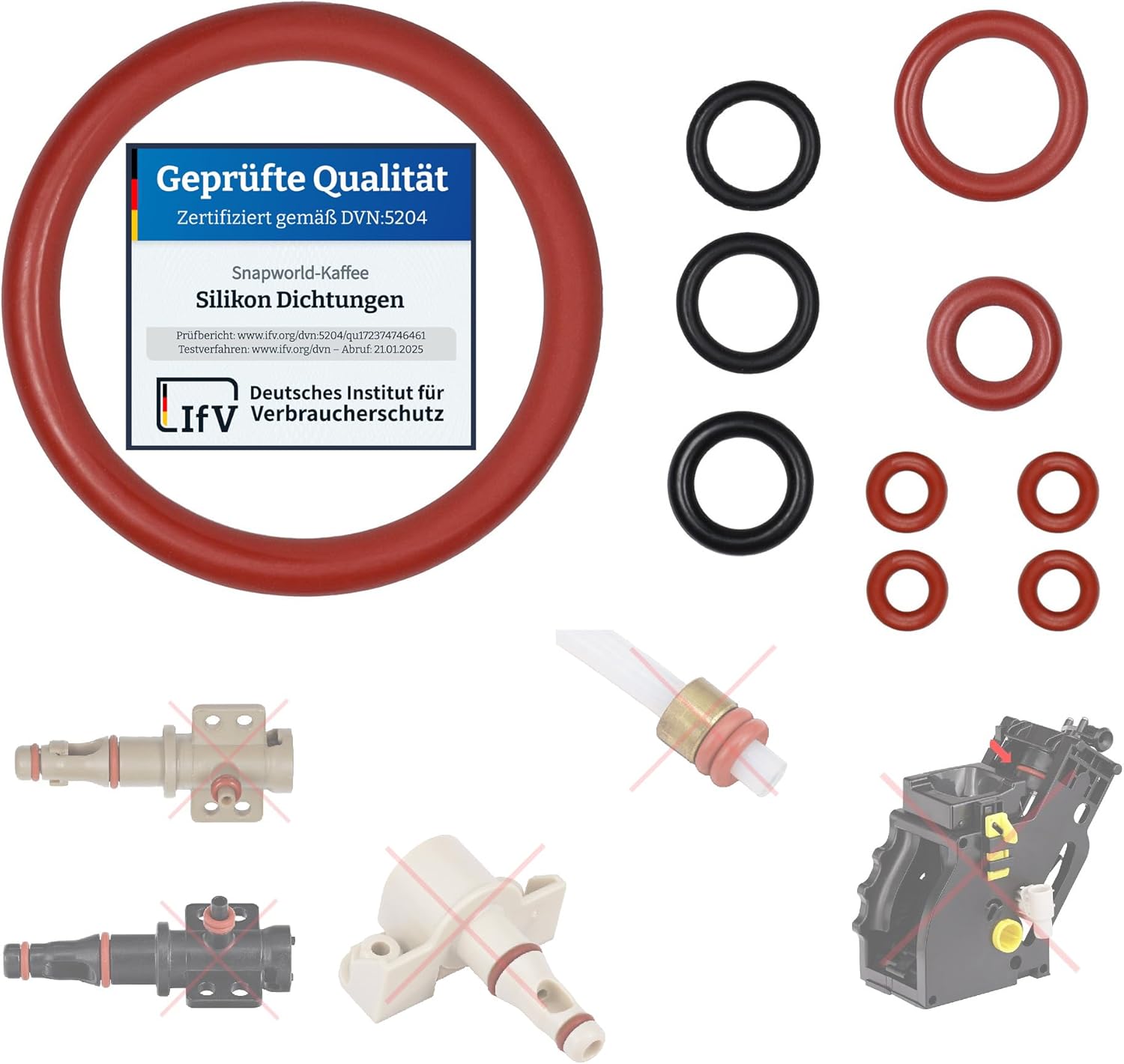 Snapworld-Kaffee Premium Joints toriques, compatibles avec les machines à café Saeco Philips Spidem Gaggia RI EP HD SM SUP kit de maintenance pour le groupe de brassage, valve de support/de sortie Set-41