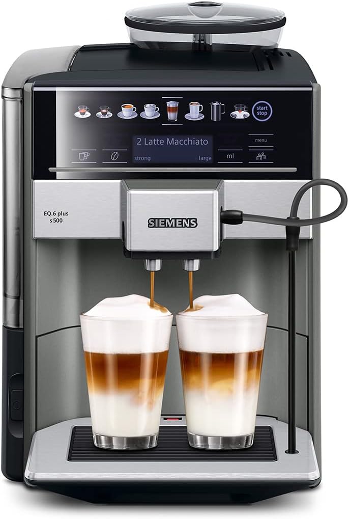 Machine a Cafe SIEMENS TE655203RW expresso entierement automatique EQ6 plus S500 - Anthracite