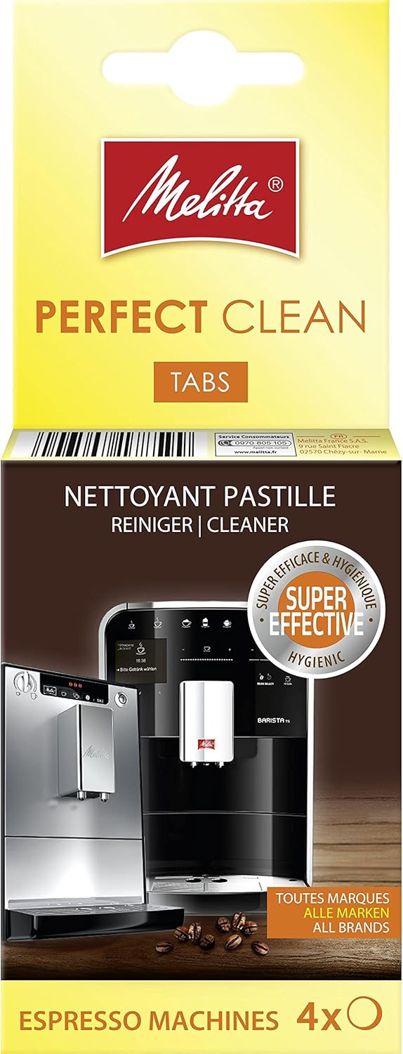 Nettoyant en Tablettes, Pour Machines à Café Automatiques, à Capsules et à Dosettes, 4 x 1,8 g, Blanc, Taille Unique 7.2 g (Lot de 1)