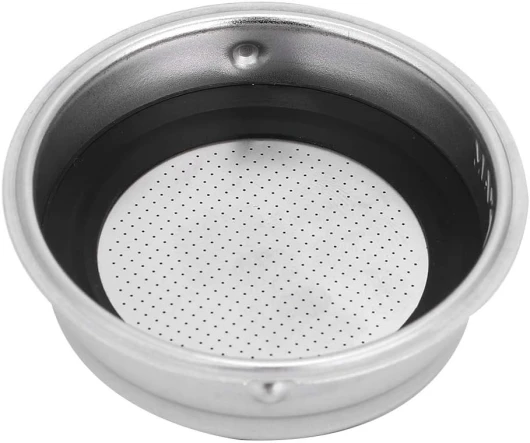 Porte Filtre à Café, Panier Filtre Porte-Filtre 51mm, Filtres à Café en Maille Non Pressurisés en Acier Inoxydable Accessoires de Machines à Café Porte-Filtre Sans Fond(Tasse unique)
