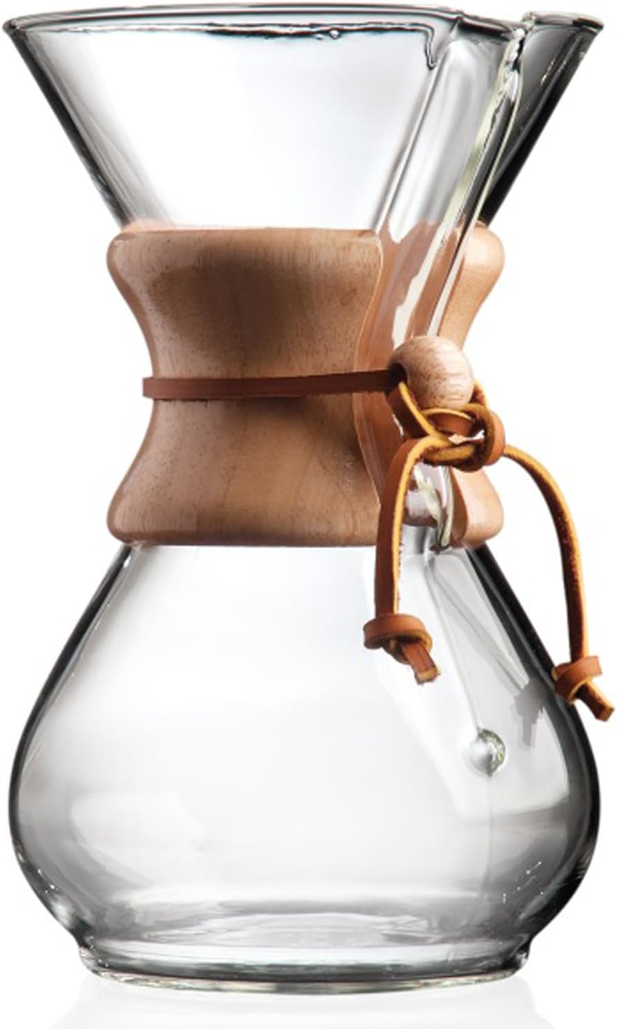 Chemex Cafetiere 6 Tasses Poignée Bois Classique Unique für bis zu 6 Tassen