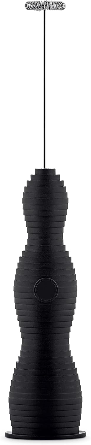 Pulcina MDL02/6 BB - Cafetière Espresso Design, en Fonte d'Aluminium avec Poignée et Bouton en PA, 6 Tasses, Noir