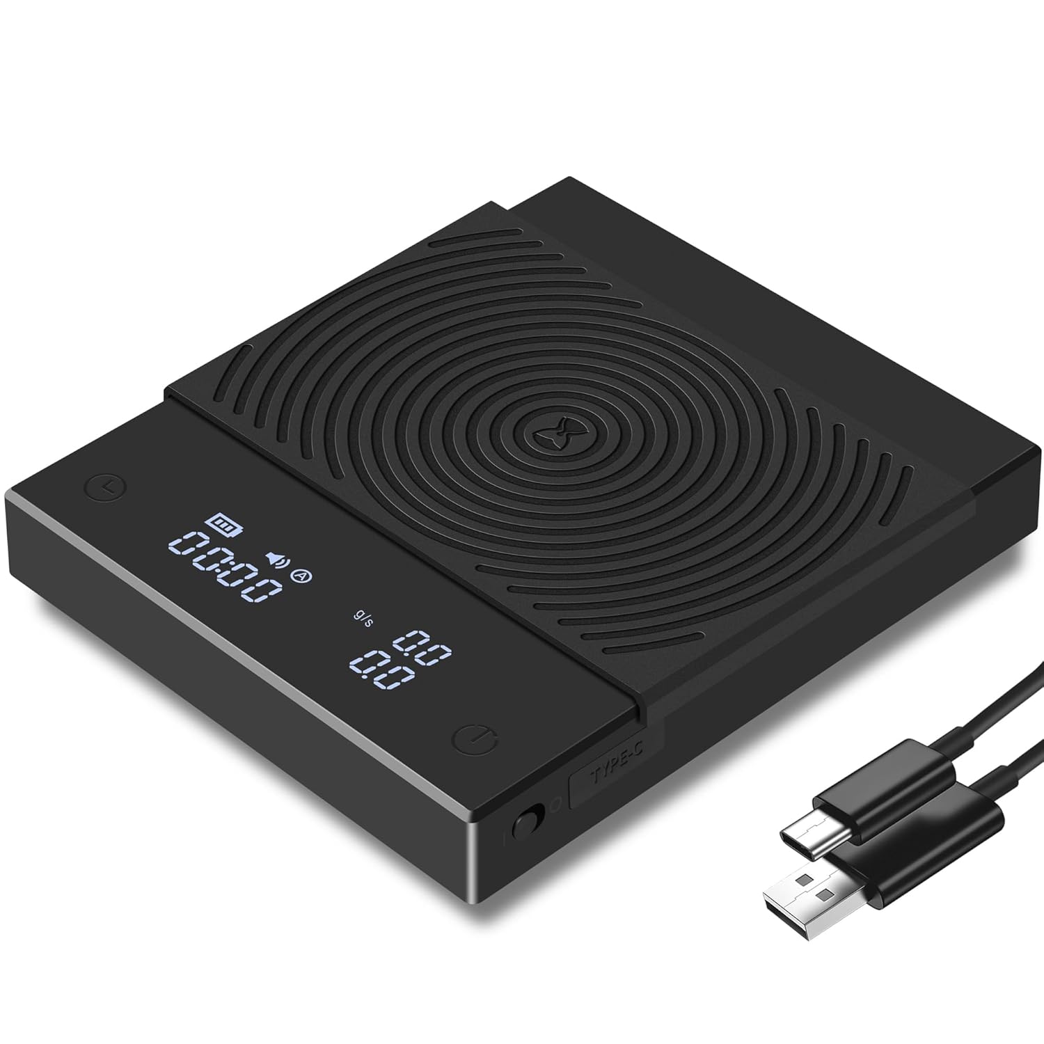 TIMEMORE Black Mirror Basic 2, Balance de café goutte à goutte pour verse-over avec minuteur automatique et fonction de débit, précision de 0,1 g, Balance de café numérique, capacité de 2000 g, noir.