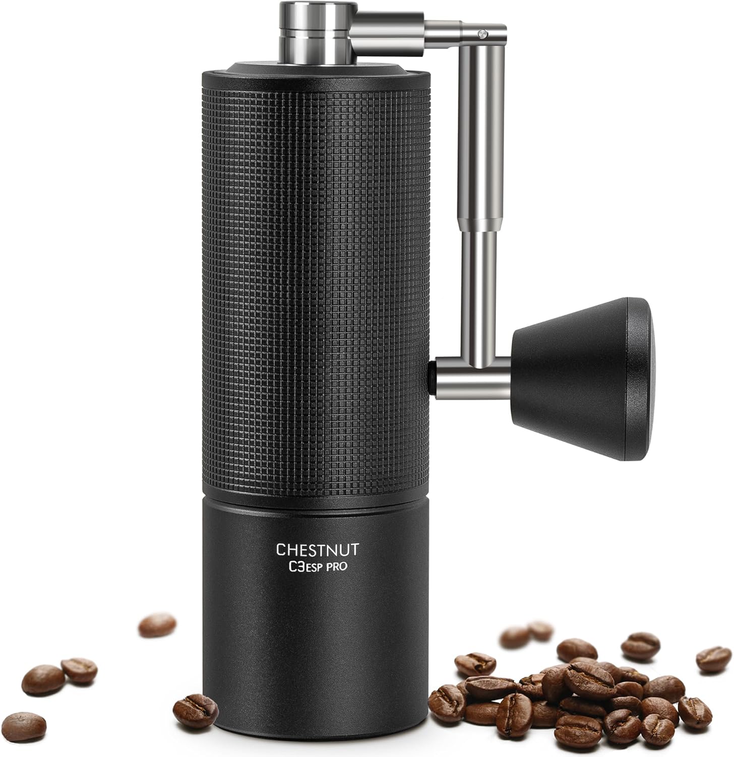 TIMEMORE Chestnut C3 ESP PRO, moulin à café manuel, corps entièrement métallique, moulin à café manuel avec poignée pliante, pour Espresso et French Press - Noir C3 Esp Pro Noir