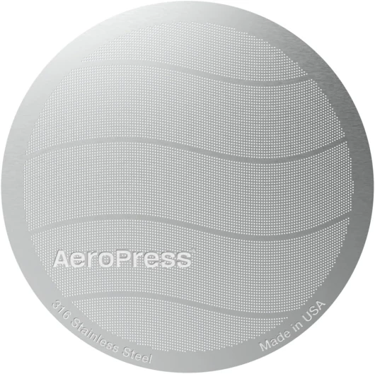 AeroPress Filtre réutilisable en acier inoxydable – Filtre à café en métal pour cafetières AeroPress Original et AeroPress Go, 1 lot, 1 filtre, gris Standard