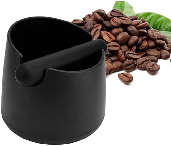 Roysmart Boite à Café Knock Box, Bac Marc de Café Coffee Knock Box Barista Accessoire avec Barre de Frappe Amovible pour Récupérateur Marc de Café