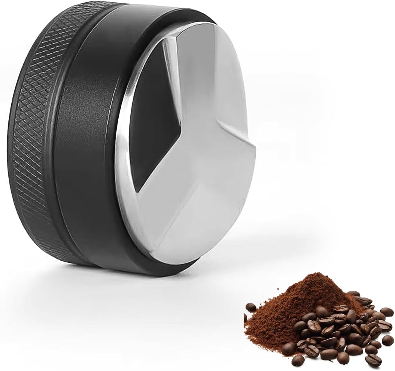 Tasseur Café 58 mm, Tampon à Expresso Professionnel, Accessoire Café, Espresso Tamper avec Design Démontable pour Bureau, Camping et Cafés