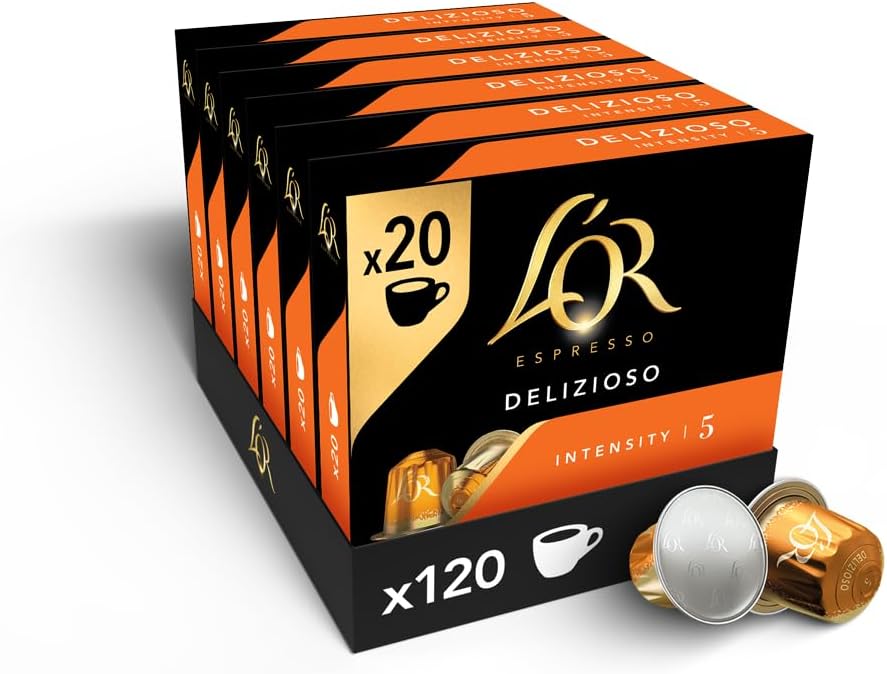 L'Or Espresso Café - 120 Capsules Delizioso n° 5 Delizioso n° 5 20 unité (Lot de 6)
