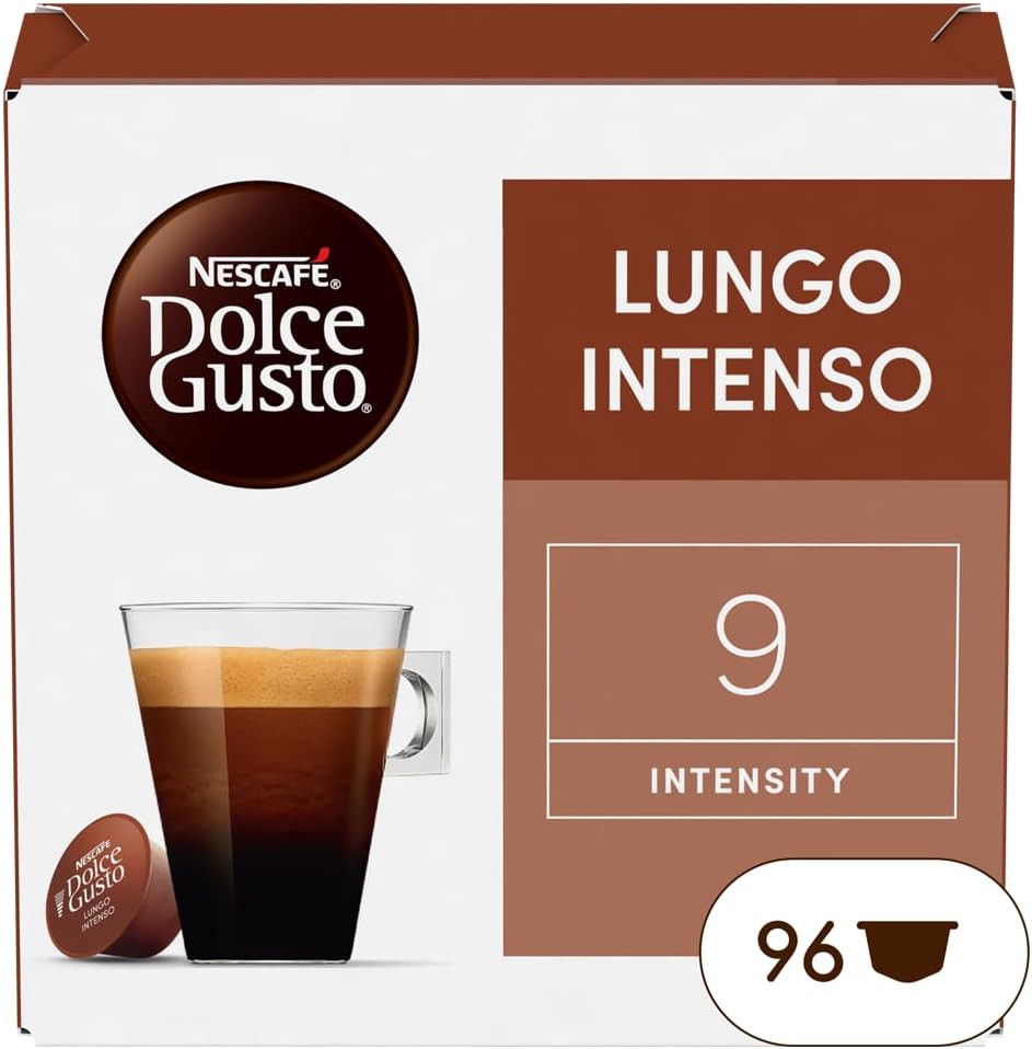 Nescafé Dolce Gusto Lungo Intenso - Café - 96 Capsules (Pack de 6 boîtes x 16) Lungo Intenso 16 unité (Lot de 6)