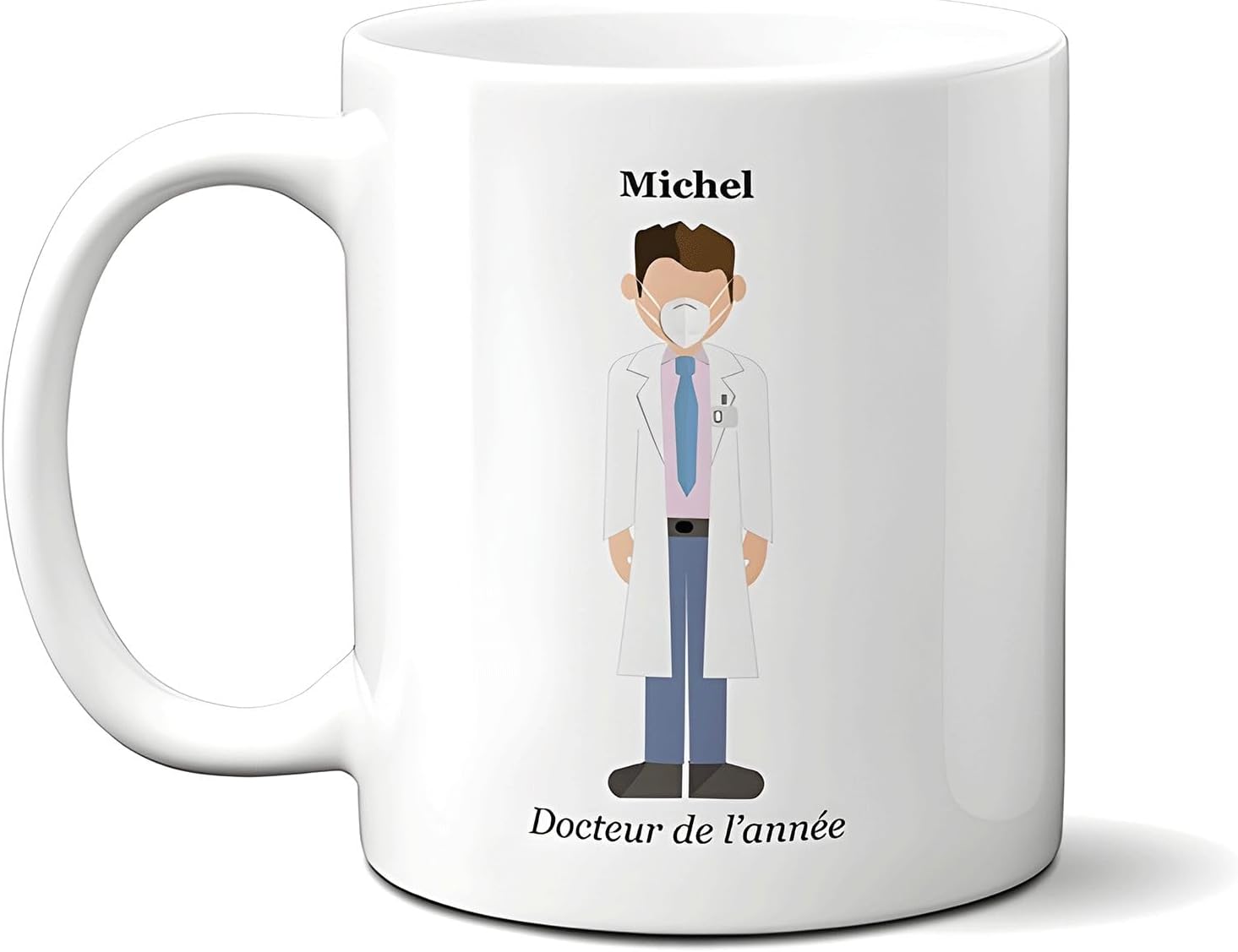 Mug original personnalisé - Définition Médecin - 33 cl, Céramique - Imprimé en France - Blanc