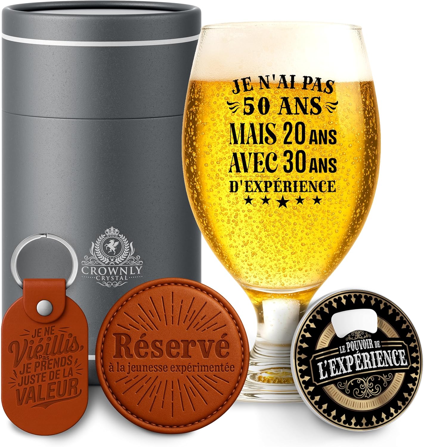 Cadeau Homme 50 Ans Cadeau Personnalisé Verre À Biere Humour Decoration Anniversaire